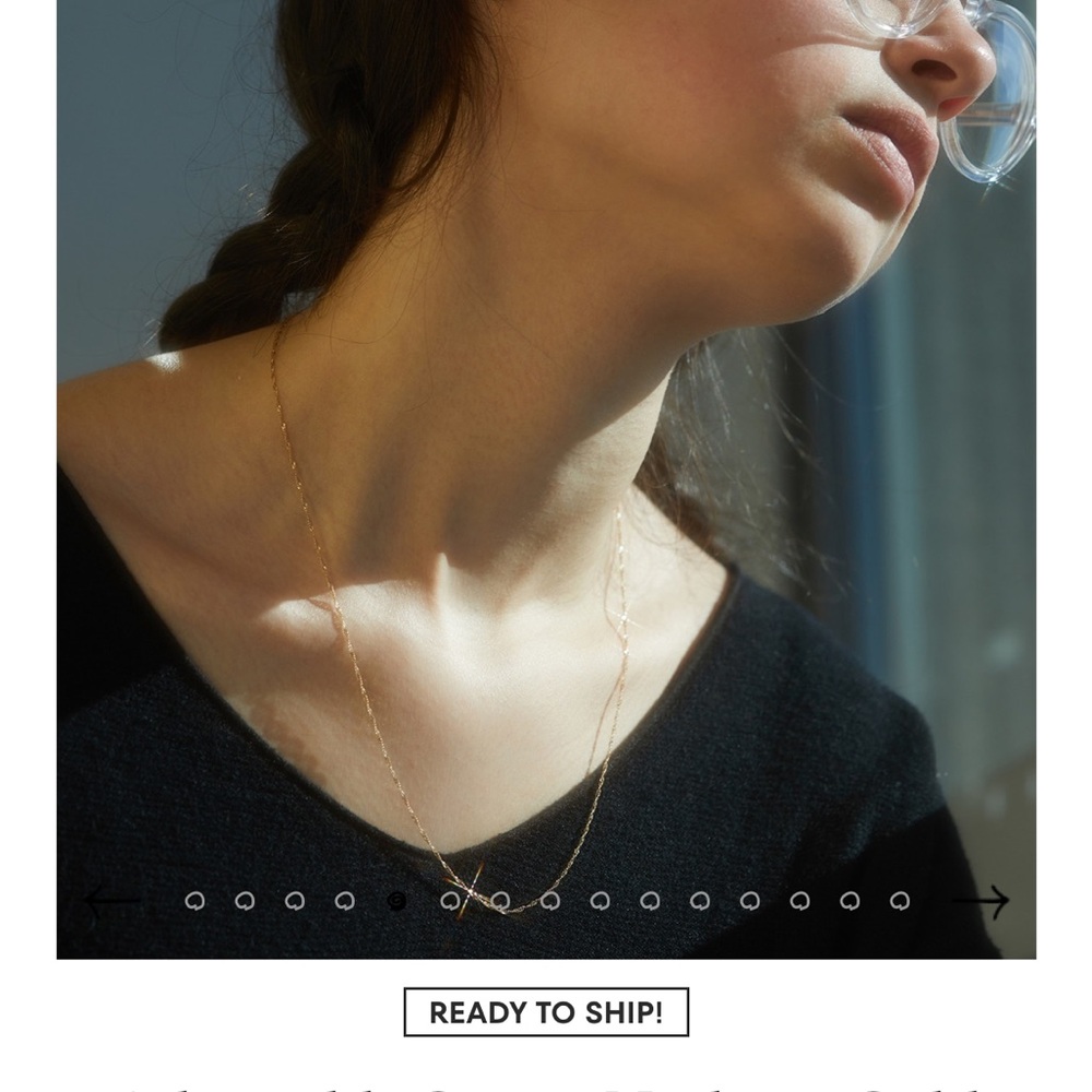 Catbird sweet nothing adjustable gold chain